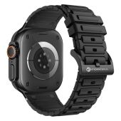 Remienok FORCELL F-DESIGN FA06 silikón Apple Watch 38/40/41mm čierny