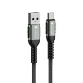 FORCELL F-ENERGY C256 cable USB A to Type C QC4.0 3A 66W Cafule 0,5 m black