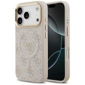Obal Guess PU Leather 4G Gold Frame MagSafe Apple iPhone 17 Pro GUHMP17LP4MSEGCP ružový