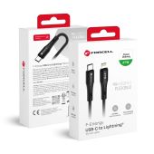 FORCELL F-ENERGY C346 cable Type C to Lightning PD 3A 27W Silicone 1 m black