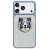 NIMMY case GLASSES COOL DOG compatible with MagSafe for IPHONE 17 Pro Max gray