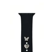 Pin Charms, ozdoba na remienok hodiniek, motýľ, strieborná