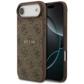 Obal Guess PU Leather 4G Colored Ring MagSafe Apple iPhone Air GUHMP17MG4GFRW hnedý