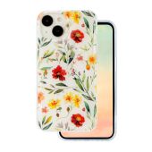Glow TPU iPhone 11 kvety - biele