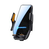 Držiak Forcell F-GRIP HS6 bezdrôtové nabíjanie 15W - čierny