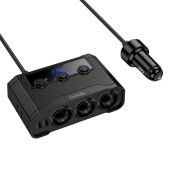 Autonabíjačka Hoco 2xUSB A  Plus 2xUSB C Plus3x cigarette lighter ports PD QC3.0 240W Z64 - čierna