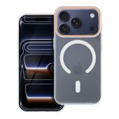 Obal GO ORANGE MagSafe Apple iPhone 17 transparentný