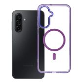 Obal FRAME CLEAR HYBRID MAG COVER MagSafe Samsung Galaxy A17 4G A175/A17 5G A176 fialový