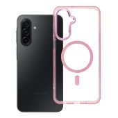 Obal FRAME CLEAR HYBRID MAG COVER MagSafe Samsung Galaxy A17 4G A175/A17 5G A176 ružový