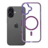 Obal FRAME CLEAR HYBRID MAG COVER MagSafe Apple iPhone 17 fialový