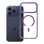 Obal FRAME CLEAR HYBRID MAG COVER MagSafe Apple iPhone 17 Pro Max fialový