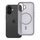 Obal FLEXLINE MAG COVER MagSafe Apple iPhone 16 sivý