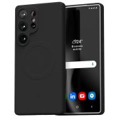 Mercury Silicone Magsafe TPU Samsung S25 Ultra S938 - čierny