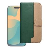 Two-tone Split Book iPhone 17 - zeleno-zlatý