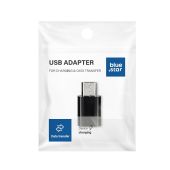 Blue Star USB adaptér USB-C/MicroUSB čierny