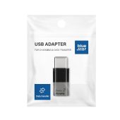 Blue Star USB adaptér MicroUSB/USB-C čierny