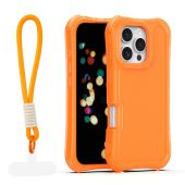 Obal Safepop Strap Apple iPhone 16 Pro Max oranžový