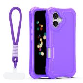 Obal Safepop Strap Apple iPhone 16 fialový