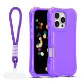 Obal Safepop Strap Apple iPhone 16 Pro fialový