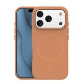 Obal Silicone Thin Mag Apple iPhone 17 Pro oranžový