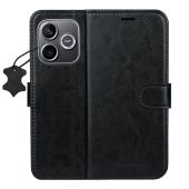 Obal Smart Luxe leather Honor 600 Lite 5G čierny