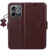 Obal Smart Luxe leather Honor 600 Lite 5G hnedý