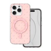 Obal Bubble Dots Mag Apple iPhone 14 Pro ružový