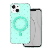 Obal Bubble Dots Mag Apple iPhone 13/14 zelený
