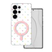 Obal Bubble Dots Mag Samsung Galaxy S25 Ultra 5G S938 biely