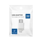 Blue Star USB adaptér USB-C/MicroUSB biely