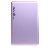 QUALO QMPB5-US-15-09, Powerbank MagSafe Ulltra slim 5000mAh 15W, fialová