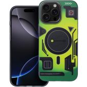 Obal FORCELL F-PROTECT Levels with Dual Layer 4D technology, Miliatry Drop Tested, MagSafe, Apple iPhone 16 Pro Max cyber green