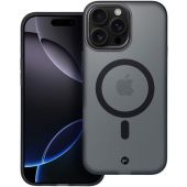 Obal FORCELL F-PROTECT Levels with Dual Layer 4D technology, Miliatry Drop Tested, MagSafe, Apple iPhone 16 Pro Max smoky black