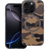 Obal FORCELL F-PROTECT Levels with Dual Layer 4D technology, Miliatry Drop Tested, MagSafe, Apple iPhone 16 Pro desert camo