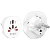 Tech-Protect Universal Travel Adapter From EU White