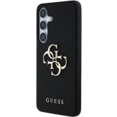 Obal Guess PU Grained 4G Metal Logo Samsung Galaxy S25 5G S931 GUHCS25SPGT4MBK Black