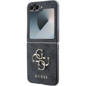Obal Guess PU 4G Metal Logo Samsung Galaxy Z Flip6 5G F741 GUHCZF64GMGGR Grey