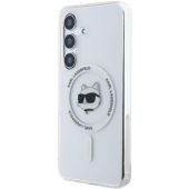 Obal Karl Lagerfeld IML Choupette Head MagSafe Samsung Galaxy S25+ 5G S936 KLHMS25MHLSCHH Transparent