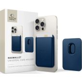 Tech-Protect MagWallet MagSafe Universal Magnetic Card Holder Navy Blue, magnetická peňaženka