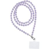 Šnúrka na krk pre telefón,120cm (60cm v slučke), fialová