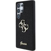 Obal Guess PU Fixed Glitter 4G Metal Logo Samsung Galaxy S25 Ultra 5G S938 GUHCS25LHG4SGK Black
