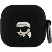 Karl Lagerfeld 3D Logo NFT Karl Head Apple AirPods 4 KLA4RUNIKK Black