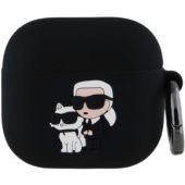 Karl Lagerfeld 3D Logo NFT Karl and Choupette Apple AirPods 4 KLA4RUNKC Black