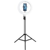Led RING lampa, 13", s držiakom na telefón a statívom