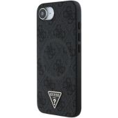 Obal Guess PU 4G Strass Triangle Metal Logo Apple iPhone 16e/17e GUHMPSE4P4TDPK Black