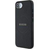Obal Guess PU Grained Classic Logo MagSafe Apple iPhone 16e/17e GUHMPSE4PGHSMMK Black
