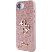 Obal Guess PU Fixed Glitter 4G Metal Logo Apple iPhone 16e/17e GUHCPSE4HG4SGP Pink