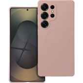 Obal SILICONE MAG COVER case MagSafe Samsung Galaxy S25 Ultra 5G S938 ružový