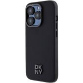 Obal DKNY PU Leather Stack Logo Magsafe Apple iPhone 14 Pro Max DKHMP14XPSMCSLK čierny