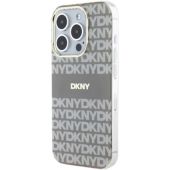 Obal DKNY PC/TPU Repeat Pattern Tonal Stripe Magsafe Apple iPhone 13 Pro DKHMP13LHRHSEE béžový